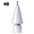 thumbnail image 1 of Pointes de Crayon en Silicone de Remplacement pour Apple Pencil 1/2 Stylet Résistant à l'Usure pour IPencil 1/2 4B 2B Crayon de Rechange Silencieux Blanc 4B 1PCS, 1 of 6