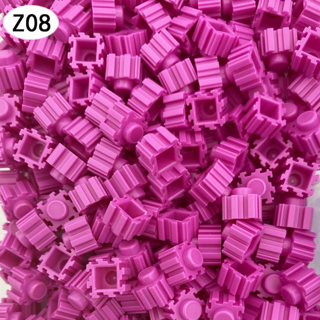 100 piezas de bloques de construcción de microdiamantes de 8 x 8 mm con diseño de píxeles en 20 colores, ladrillos pequeños 3D para bricolaje, juguetes educativos para niños