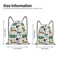 thumbnail image 4 of Kdxio Back To School A Print Drawstring Backpack Bag,Waterproof Draw String Back Sack, Gym Drawstring Bags Swim Bag For Unisex, 4 of 9