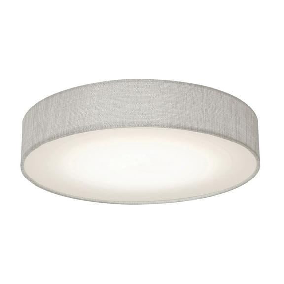 Afx Aldf1525lajd1 Ashland 15" Wide Led Flush Mount Drum Ceiling Fixture - Grey