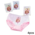 thumbnail image 2 of WOLLED 2-12 years Girls Underwear 4 Pack for Kids Various Print Panties Boxer Jock Toddler Cotton Boxer Briefs, 2 of 10