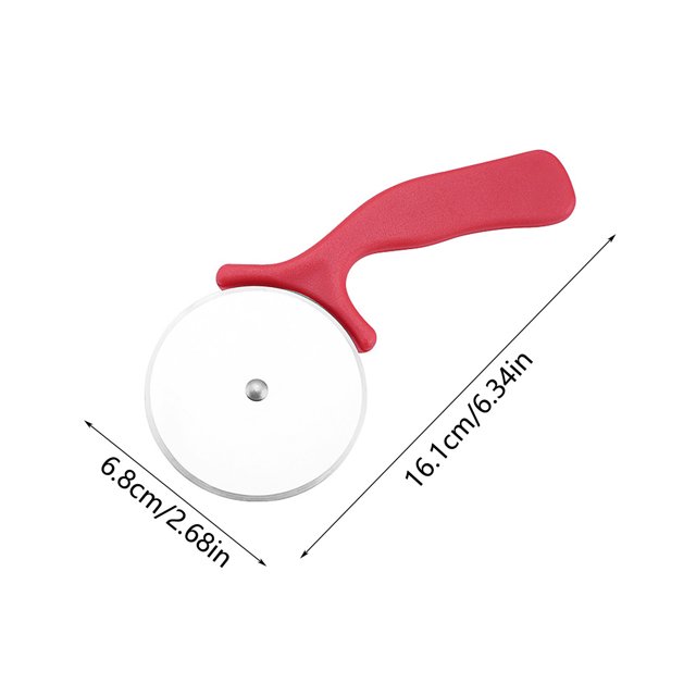 JJKBVCLO Pizza Cutter Wheel Stainless Steel Slicer And Classic Kitchen Small Tool With Hand Device Suitable For Pizza Lovers Convenient For Dishwasher Cleaning
