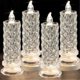 thumbnail image 2 of Rose Shadow LED Flameless Candles, 4PCS Romantic Battery Operated Candles Led Pillar Candles for Va 2025, 2 of 5
