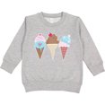 thumbnail image 2 of Inktastic Retro Valentine Ice Cream Cones Toddler Sweatshirt, 2 of 4