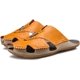 thumbnail image 1 of Xishao Hombres Diapositivas Sandalias Verano Caminar al Aire Libre Cuero Chanclas Transpirables Playa Suave Punta Abierta Zapatilla Informal Xishao ropa, 1 of 2
