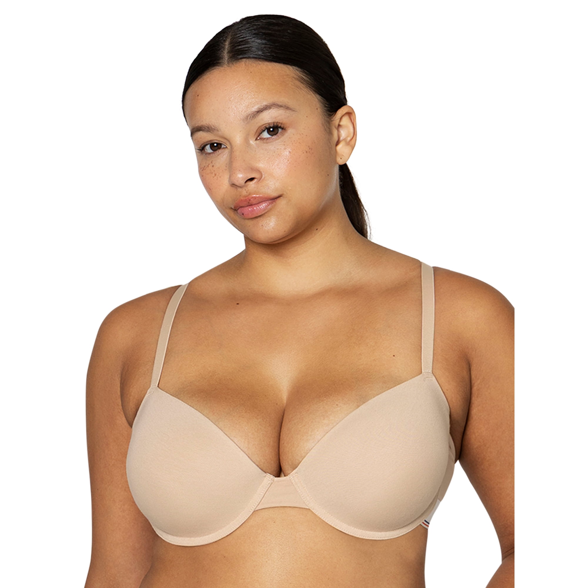 fresh collection by Fruit of the Loom Women's Cotton Demi Push-Up Bra