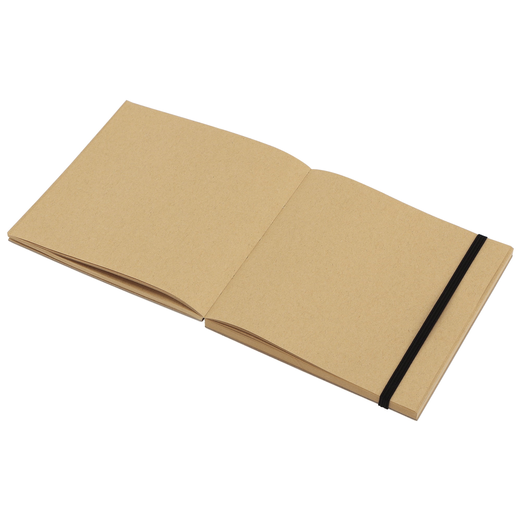 SoHo Urban Artist Brick Sketchbook Journals for Sketching, Drawing, Colored Pencils, Graphite, and more - Kraft Set of 2 - 5.5"x5.5" & 5.5"x8.5" (100 GSM, 80 Sheets)