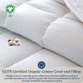 thumbnail image 3 of Delara Down Alternate Twin Duvet Insert 68"x86", GOTS Certified, Multi-Functional Snappable, 2 Comforters - 1 x 150 GSM, 1 x 350 GSM, 3 of 7