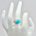 thumbnail image 6 of 18K Gold Over Brass Sleeping Beauty Turquoise - USA Ring s.7 Jewelry RM1115 TGR1013_D_7, 6 of 6
