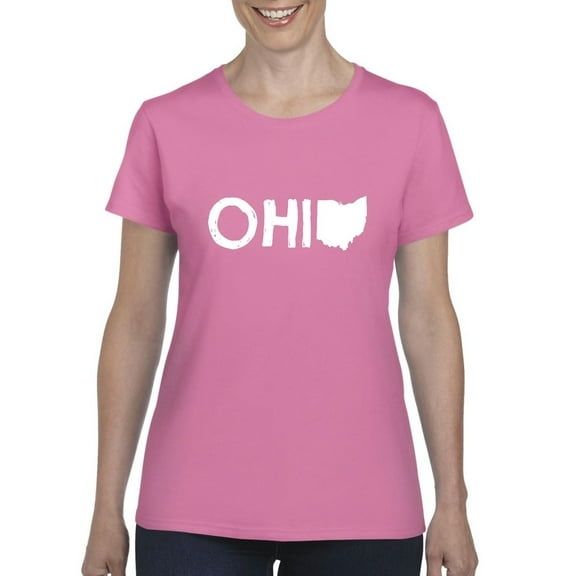 NIB - Women's T-Shirt Short Sleeve - Ohio Map