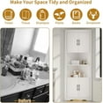 thumbnail image 6 of Corner Cabinet 67” Tall, Farmhouse Corner Cabinet with Doors and 5 Shelves, Bathroom Cabinet Organizer Home Space Saver for Kitchen, Living Room, White, 6 of 8