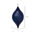 thumbnail image 2 of Vickerman 11.5" Midnight Blue Wood Grain Drop Christmas Ornament, Pack of 2, 2 of 3