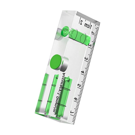 Mini High-Precision Level Ruler with Bubble Magnetic Spirit Level Measure Measurement Tools Thickening for Linear