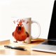 thumbnail image 2 of Tazas de café de cerámica con diseño de gallo, tazas de café, tazas de café, tazas de café, 2 of 4