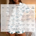 thumbnail image 4 of Bxsruta Women's 2 Piece Short Sleeve Button Front Pajama Set Collared Top Elastic Waist Shorts Soft Breathable Loose Fit Stretchy Lightweight Fabric Casual Loungewear Sleepwear, 4 of 7