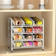thumbnail image 7 of stusgo 4 Tiers Stackable Can Rack Organizer, Wear-resistant Upgrade Beverage Food Can Dispenser Holder Holds up to 48 Cans for Kitchen Cabinet and Pantry (White), 7 of 7