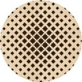 thumbnail image 1 of Ahgly Company Machine Washable Indoor Round Transitional Sienna Brown Area Rugs, 6' Round, 1 of 7