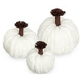thumbnail image 5 of Handmade Crochet Pumpkin Decoration Unique Holiday Decoration Plushie Polyester Craft For Party Table Display, 5 of 8