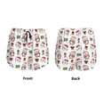 thumbnail image 3 of Balery Cute Christmas Hat Penguin A Pantalones cortos deportivos para mujer con forro y dos bolsillos, elásticos, para entrenamiento, gimnasio, yoga-Small, 3 of 7