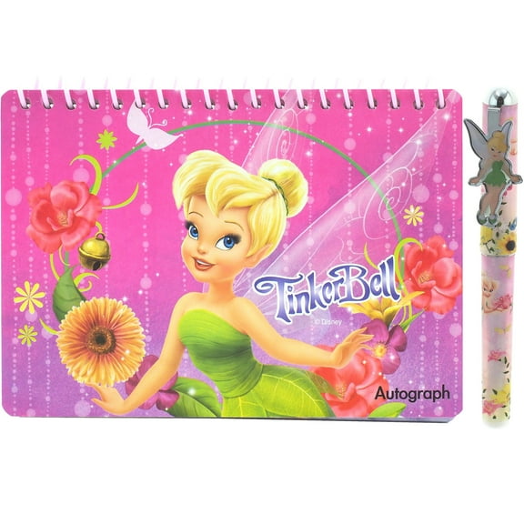 Disney Tinkerbell Autograph Book With Pen