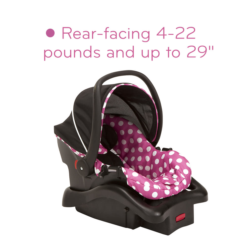 Disney Baby Light 'n Comfy 22 Luxe Infant Car Seat, Minnie Dot - image 2 of 13