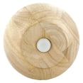 thumbnail image 4 of 4 in. H x 4-7/8 in. Dia Unfinished Solid Hardwood Round Bun Foot | 4 Pack with 4 Free Insert Nuts and Drill Bit, 4 of 7