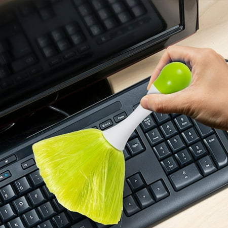 

VBVC Computer Brush Keyboard Brush Electrostatic Adsorption Stain Brush Two-Color Handle Plastic Wire Stain Brush