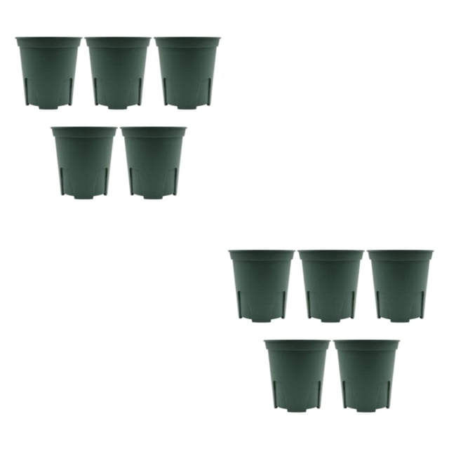 Wweixi 5pcs Sturdy Nursery Pots Drainage System And Breathable Wide Application Single pot 150:15*15cm 2Set