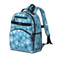 thumbnail image 2 of Dog Paw Print Blue Pattern Cute School Backpack Bag for School with Padded Back and Adjustable Shoulder Straps 15.25"x11.5"x5.25", 2 of 3