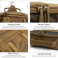thumbnail image 5 of Toiletry Bag for Men Travel Toiletries Bag Tactical Hanging Organizer Dopp Kit Shaving Hygiene Bags Bathroom Brown, 5 of 7