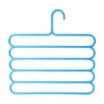 thumbnail image 2 of 5-Tier Non-Slip Plastic Clothes Hanger 11.02×10.83in Space Saving Closet Organizer for Jeans Skirts Scarves Trousers, 1 Pack, 2 of 5