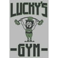 thumbnail image 2 of Men's Lost Gods St. Patrick's Day Lucky's Gym Graphic Tee Athletic Heather 3X Large, 2 of 5
