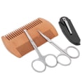 thumbnail image 4 of Beard Shaper Comb Kit, Beard Comb Beard Shaping Tool Beard Comb Mustache Scissors Fordable Trimming Comb  For Home For Salon, 4 of 8
