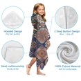 thumbnail image 7 of Multicolor Ethnic Geometric Pattern Hooded Bath Towel，60"x35" for Ages 3 To 12 Kids, Quick Dry Lightweight Soft Microfiber Hood Beach Towel Cover Up for Kids, 7 of 7