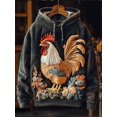 thumbnail image 3 of Sudadera con capucha con estampado 3D de animales, divertida, pollo, ardilla, caballo, conejo, para hombre y mujer, sudadera de gran tamaño a la moda, abrigo de calle para mujer, 3 of 5