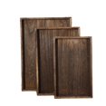 thumbnail image 6 of Modern Design Solid Wood Serving Tray Set For Tea Table And Coasters. Medium, 6 of 8