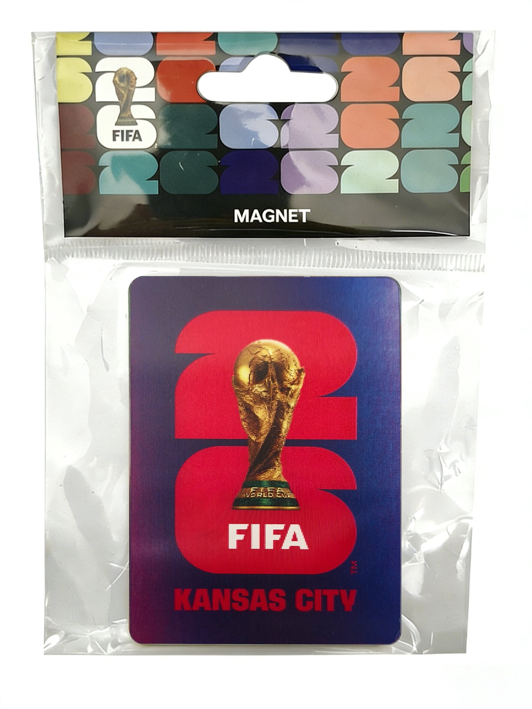 FIFA World Cup 2026 Host City Soccer Lenticular Magnet - Kansas City