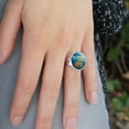 thumbnail image 2 of My Favorite Color is Cheeseburger Silver Plated Adjustable Novelty Ring, 2 of 3