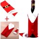 thumbnail image 4 of Funda festiva para botella de vino navideña, mini gorros de Papá Noel para manualidades, mejora la decoración de tus fiestas con adornos de tela reutilizables y duraderos para la mesa de la cena, 1, 4 of 5
