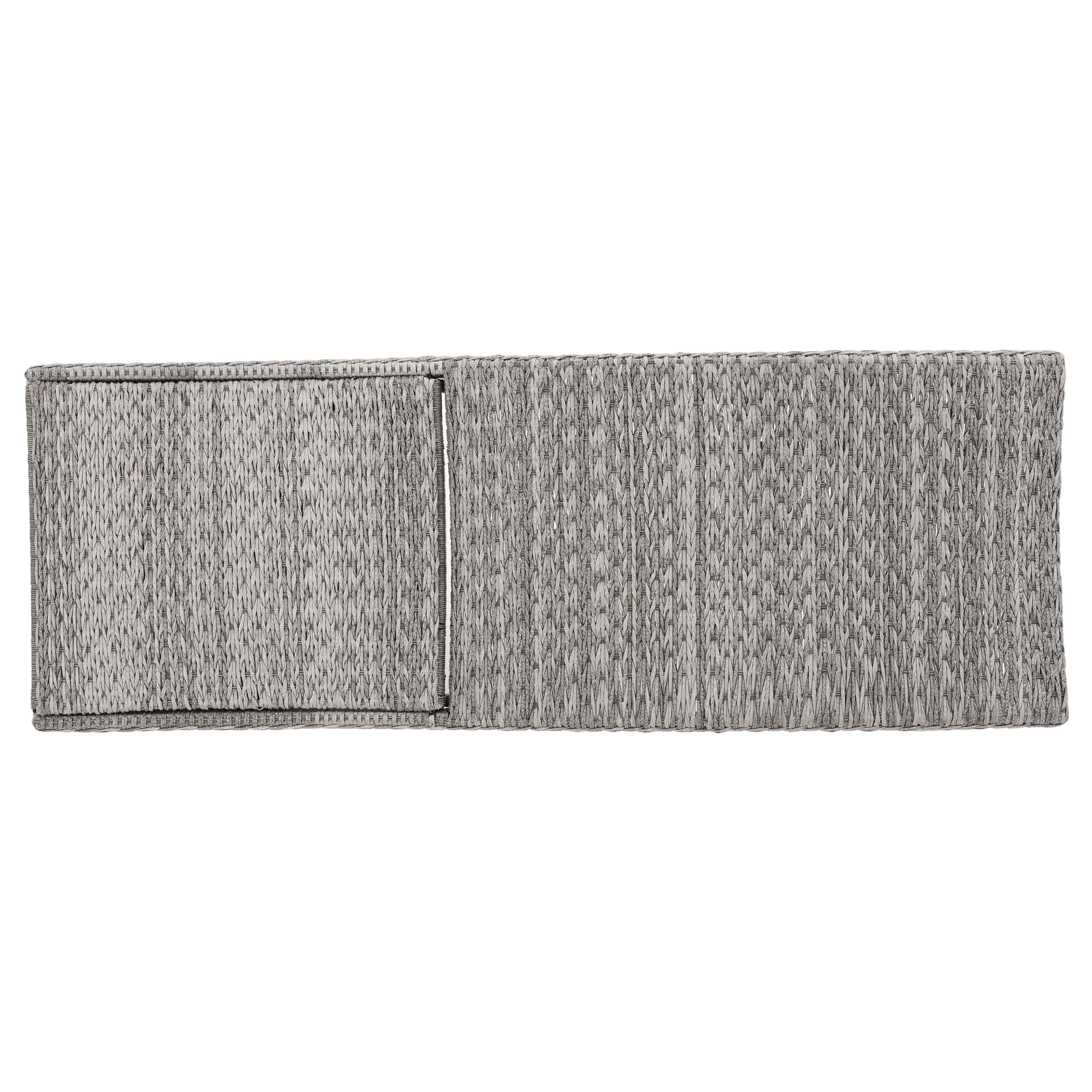 Julian Outdoor Wicker Chaise Lounge, Set of 2, Grey
