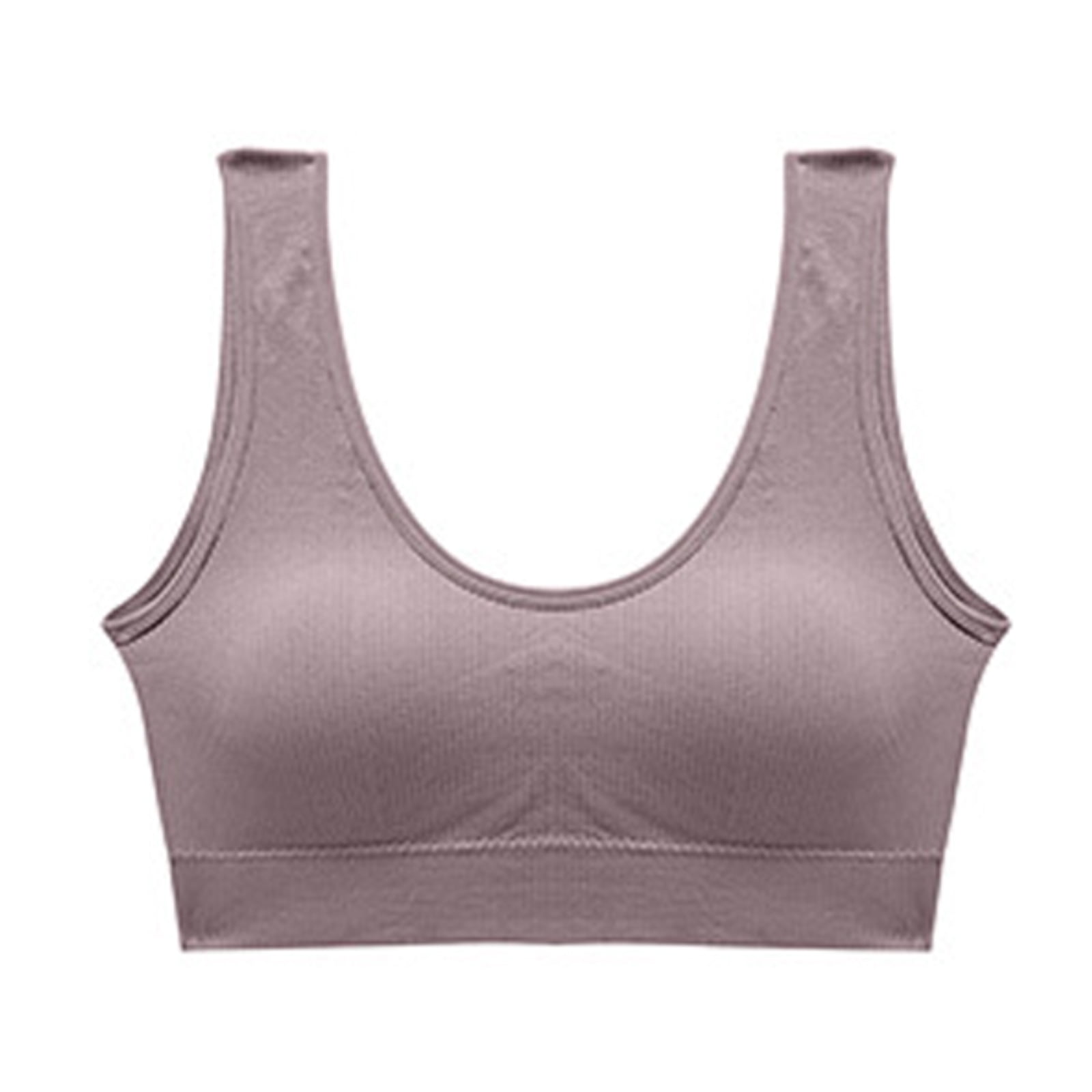 ayushicreationa Women's Everyday Cotton Padded Sports Bra for Gym, Running,  Workout Full Support, Removable Pads, Wirefree, Full Coverage, 1pc, Grey.