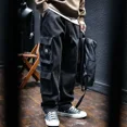 thumbnail image 2 of Pantalones de hombre multibolsillos primavera verano casual multibolsillos pantalones de hombre cargo de alta calidad ajuste regular estilo coreano Harajuku, 2 of 4