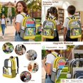thumbnail image 5 of Kuiaobaty Dinosaur Print Clear Backpack Set for Kids Boys Truck Print Clear Backpack and Lunch Bag with Bottle Holder Large Capacity Bookbags with Pencil Case for School, 5 of 5