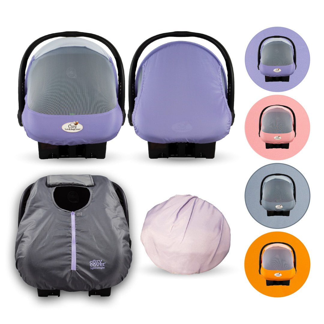 Cozy Baby’s Rhapsody Purple Combo Pack One Sun & Bug Infant Carrier