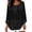 Black, variant on WHEANG Women's Solid Crew Neck Ruched Long Sleeve Tops, Daily Wear All-Day Comfort Summer Tops for Women, Casual Loose Fit Basic Tee Shirts Going Out Dressy Blouses(Color White Size 2XL)