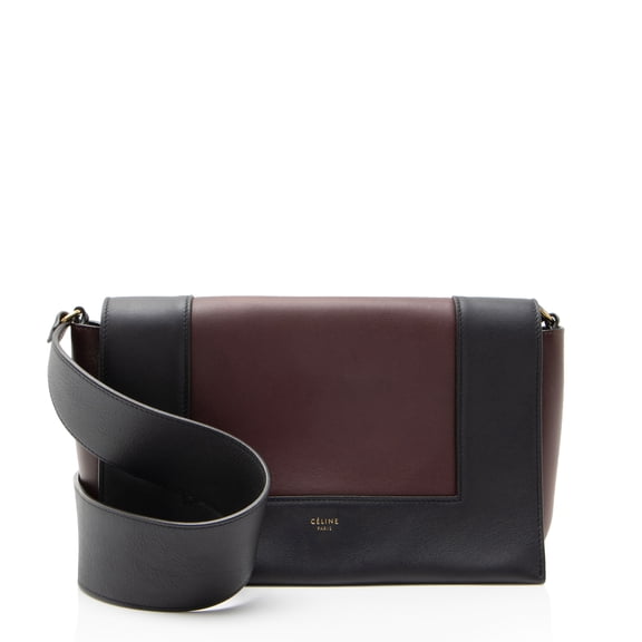Pre-Owned Celine Calfskin Frame Medium Shoulder Bag