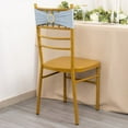 Efavormart 5 Pack Dusty Blue Spandex Chair Sashes with Gold Rhinestone ...