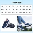 thumbnail image 7 of Treecher Wide Toe Box Shoes Women Arch Support Walking Shoes for Plantar Fasciitis Orthotic Tennis Sneakers Navy Blue Powder Size 6, 7 of 7