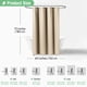 thumbnail image 5 of Dynamene Cortina de ducha de 60 pulgadas – Cortinas de ducha de tela gruesa resistente con tejido tipo gofre para baño, juego de cortinas de baño de tela de lujo con 10 ganchos de plástico de 60 x 72,, 5 of 5