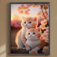 thumbnail image 1 of Cuadros Decorativos 5D bricolaje taladro redondo completo diamante pintura gato Kit arte decoración del hogar (VIP875) Wdftyju embutido en tela, 1 of 9